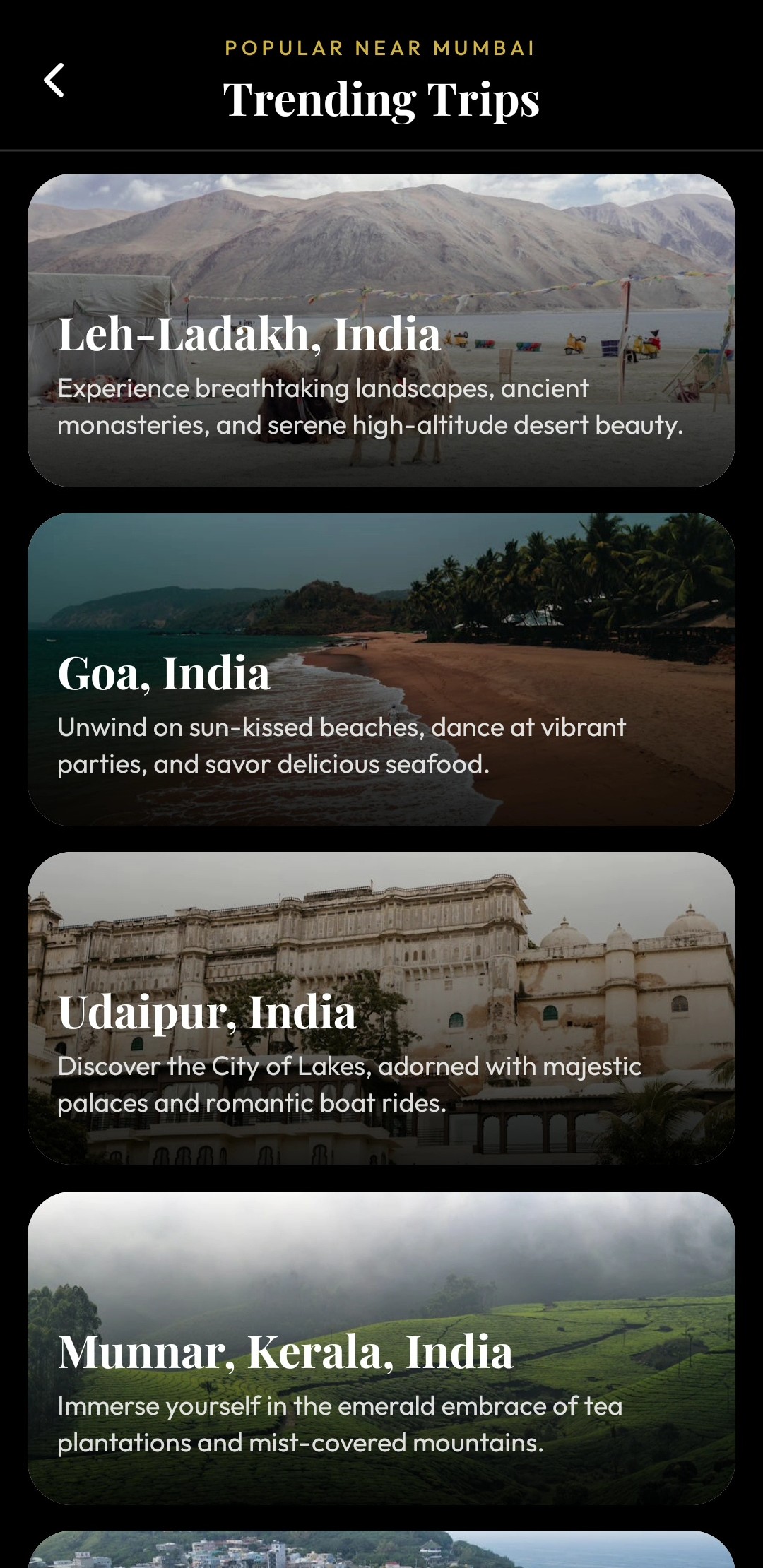 Trending Destinations